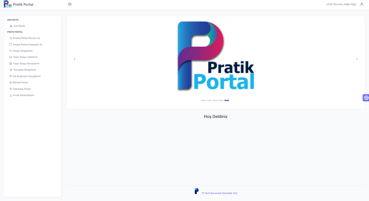 Pratik Portal UYAP avukat portal uygulaması ekran görüntüsü